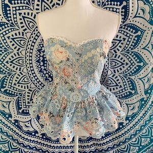 Floral Peplum Top